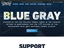 Tablet Screenshot of bluegraytennis.com